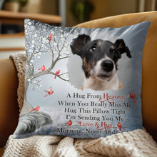 A Hug From Heaven, Pillow With Dog And Birds - Personalized Custom Pillow, Insert Included - PME154_PLW