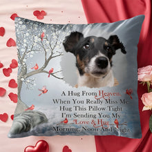 A Hug From Heaven, Pillow With Dog And Birds - Personalized Custom Pillow, Insert Included - PME154_PLW