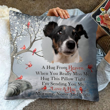 A Hug From Heaven, Pillow With Dog And Birds - Personalized Custom Pillow, Insert Included - PME154_PLW