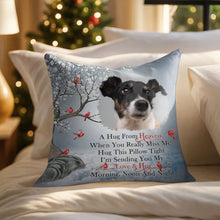 A Hug From Heaven, Pillow With Dog And Birds - Personalized Custom Pillow, Insert Included - PME154_PLW