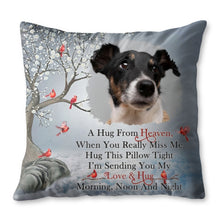 A Hug From Heaven, Pillow With Dog And Birds - Personalized Custom Pillow, Insert Included - PME154_PLW