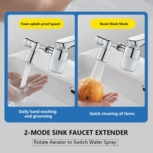 1080° Swivel Faucet Filter Set with 4 Filters, 3 Adapters, 2 Modes Faucet Extender Aerator