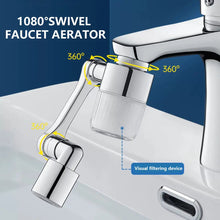 1080° Swivel Faucet Filter Set with 4 Filters, 3 Adapters, 2 Modes Faucet Extender Aerator