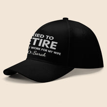 I Tried To Retire But Now I Work For My Wife Typography - Personalized Classic Cap - RETIRE088_CCAP