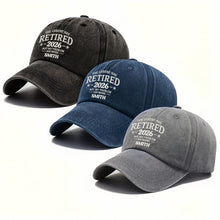 The Legend Has Retired Not My Problem Anymore Stars Design - Personalized Custom Washed Denim Cap - RETIRE120_WDCAP