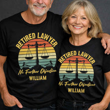 Retired Lawyer No Further Objections Retro Scales Justice Gavel - Personalized Custom Unisex T-shirt, Hoodie - RETIRE232_BBAS