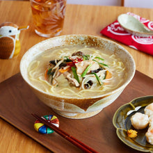 Rustic Earth-Tone Ramen Bowl