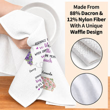 Distance Means So Little, Sending A Big Hug Custom States Flowers - Personalized Kitchen Towel - SIS135_TOWL