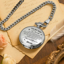 To My Son, Now And Forever, Stars - Personalized Silver Plated Pocket Watch - SON014_SWATCH