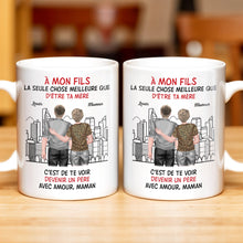 To My Son, Watching You Become A Dad - Personalized Custom Coffee Mug - SON055_MG