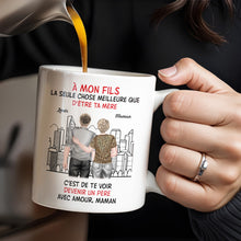 To My Son, Watching You Become A Dad - Personalized Custom Coffee Mug - SON055_MG