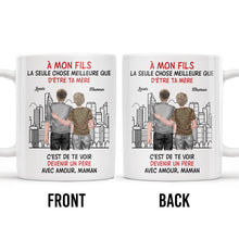 To My Son, Watching You Become A Dad - Personalized Custom Coffee Mug - SON055_MG