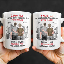 To My Son, Watching You Become A Dad - Personalized Custom Coffee Mug - SON055_MG