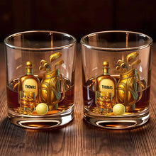 Celebrate Your Love For Golf With An Elegant Whiskey Glass - Personalized Custom Whiskey Glass - SPORT022_RWG