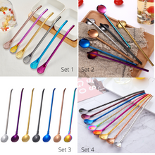 Colorful Creative Stainless Steel Stirring Spoon (Set)