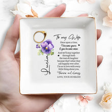 Forever And Always Love Your Husband - Personalized Custom Jewelry Dish - WIF004_SCRD