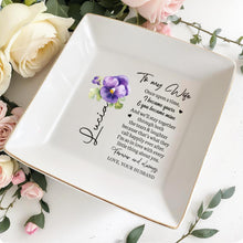 Forever And Always Love Your Husband - Personalized Custom Jewelry Dish - WIF004_SCRD