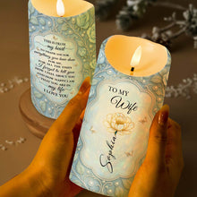 To My Wife, Expressing Love And Gratitude - Personalized Custom LED Candle - WIF058_LECA