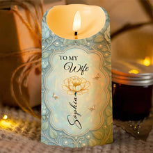 To My Wife, Expressing Love And Gratitude - Personalized Custom LED Candle - WIF058_LECA