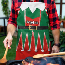 Spread The Holiday Joy, Personalized Elf Costume With Belt - Personalized Apron - XMAS235_AAP