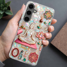 Find Your Inner Peace And Balance Yoga Woman With Lotus Flower - Personalized Clear Phone Case - YOGA013_PHC