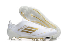 adidas F50 Laceless Soccer Cleats White Gold
