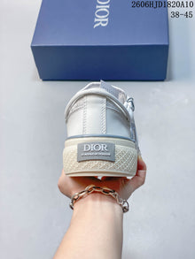 Dior B33 Low-Top Sneakers in White and Gray
