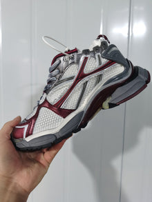 Puma Runner Sneakers Metallic White and Wine Red 727767