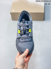 On Cloudswift Amp Men's Running Shoes, Gray and Neon Yellow
