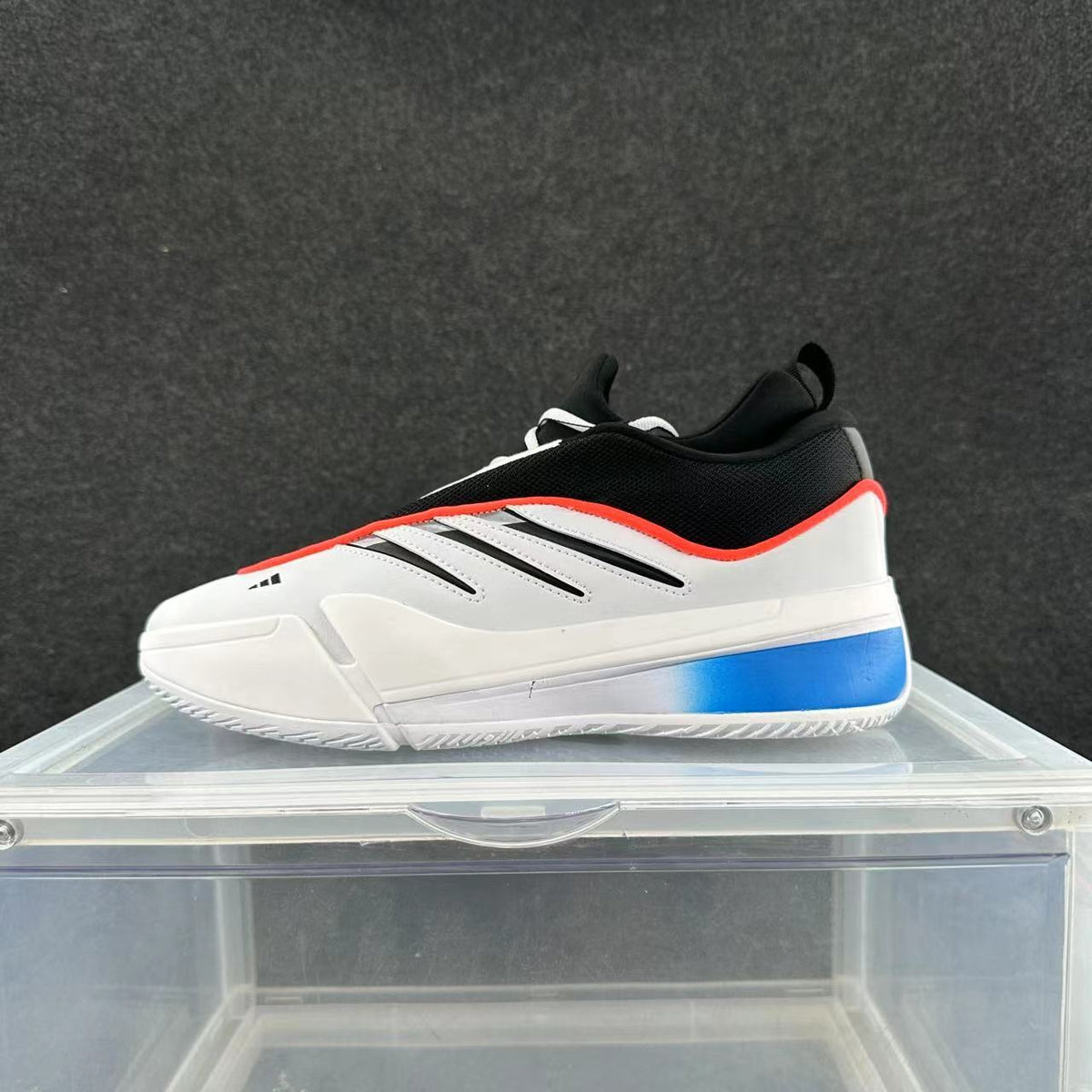 Adidas White, Black, Blue and Orange Low-Top Sneakers