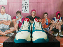 Nike Basketball Sneakers Cream and Teal
