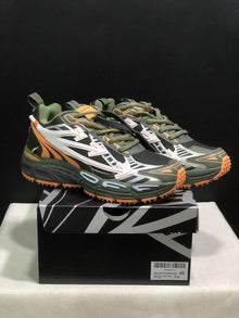 OFF-WHITE Be Right Back Sneakers Olive Black Orange