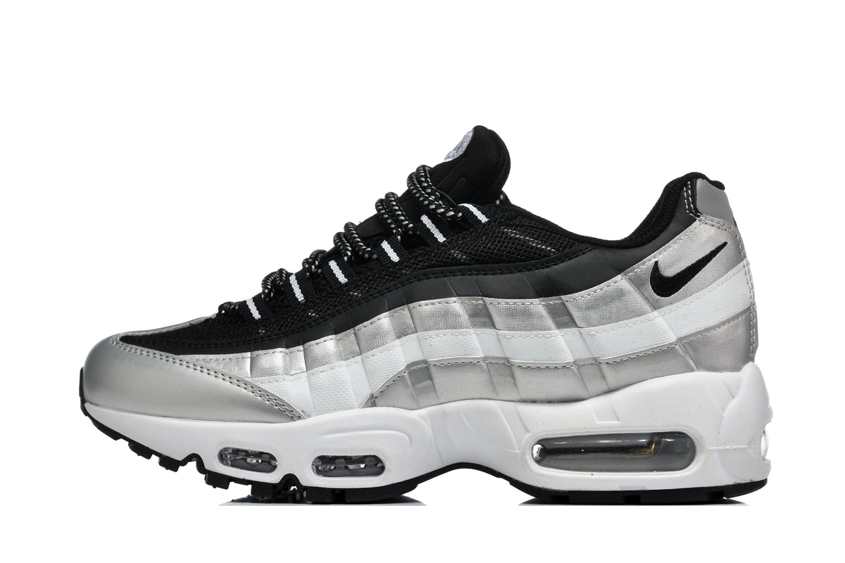 Nike Air Max 95 Sneakers in Black, Silver and White