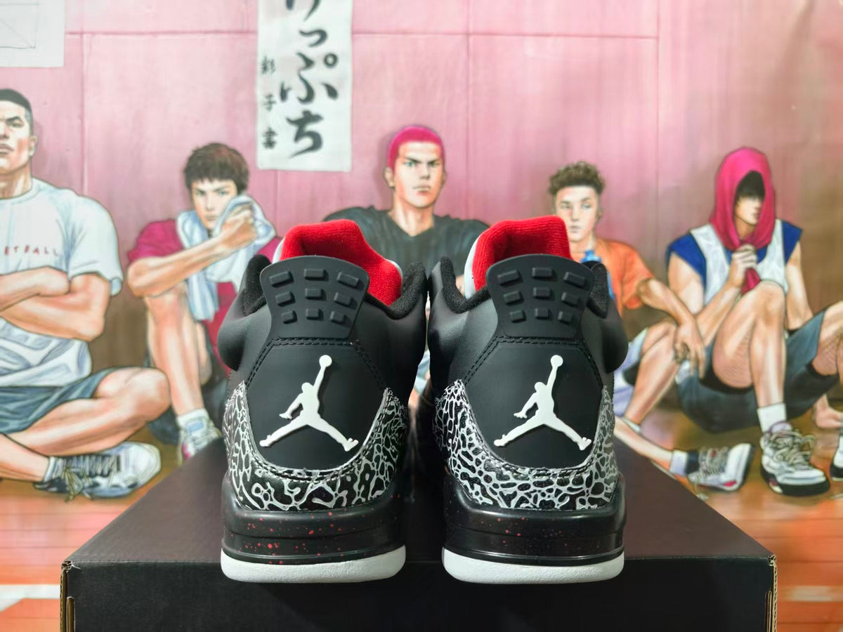 Jordan 3 Black and White Elephant Print Sneakers