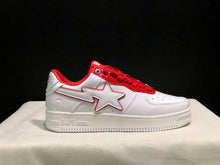 Bape Sta Low-Top Sneakers White and Red