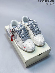 Nike SB Dunk Low LV-Pattern White Grey Sneakers