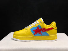 BAPE Bapesta Low-Top Sneakers Yellow Blue Red