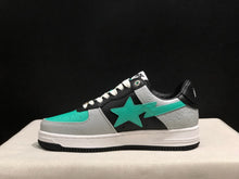 BAPE Bape Sta Low-Top Sneakers Black Grey Turquoise