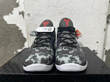 Nike Kobe 6 Protro Basketball Shoes, Gray Camo and Blue
