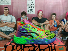 Puma Purple Green Basketball Sneakers