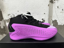Purple and Black High-Top Sneakers