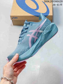 ASICS NOVABLAST 6 Running Shoes Blue Pink 1012C008-405