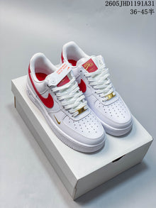 Nike Air Force 1 Low White Red Sneakers