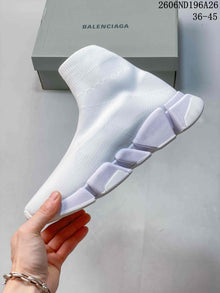 Balenciaga Sock-Style Sneakers in White