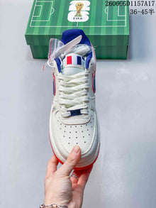 Nike Air Force 1 Low White Blue Red Sneakers