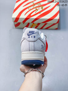 Nike Air Force 1 '07 Low White and Blue Sneakers