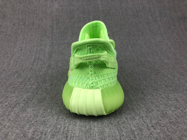 Yeezy 350 V2 Kids Sneakers Glow Green