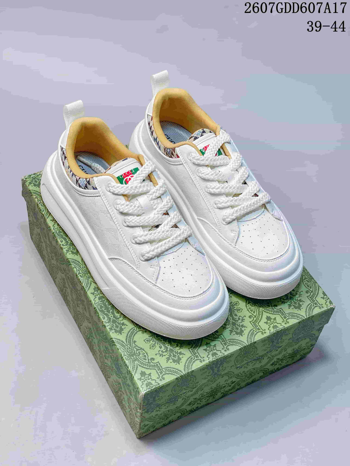 Gucci Screener GG High-Top Sneakers White 2607GDD607A17