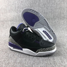 Jordan 3 Court Purple Black Sneakers CT8532-050
