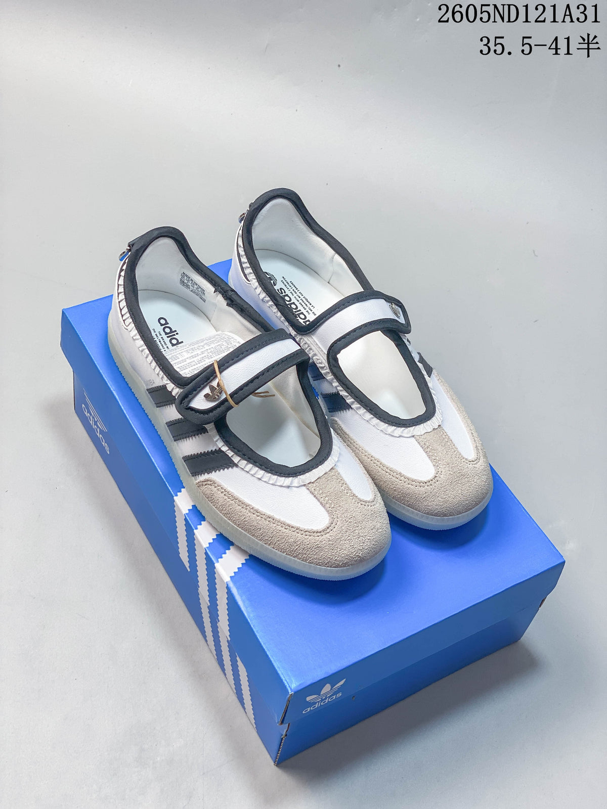 Adidas Samba Mary Jane Sneakers White Black JR1325